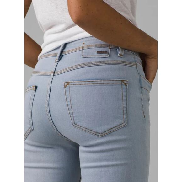 PRANA Women's Soma Skinny Jeans 2 26 Light Washed Blue High Rise Stretch NWT - Picture 4 of 13
